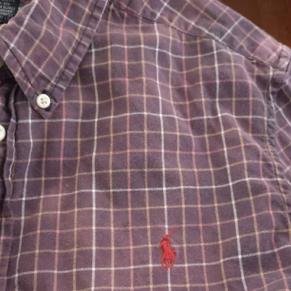 Ralph Lauren Purple Checkered Casual Shirt - Picture 7 of 10